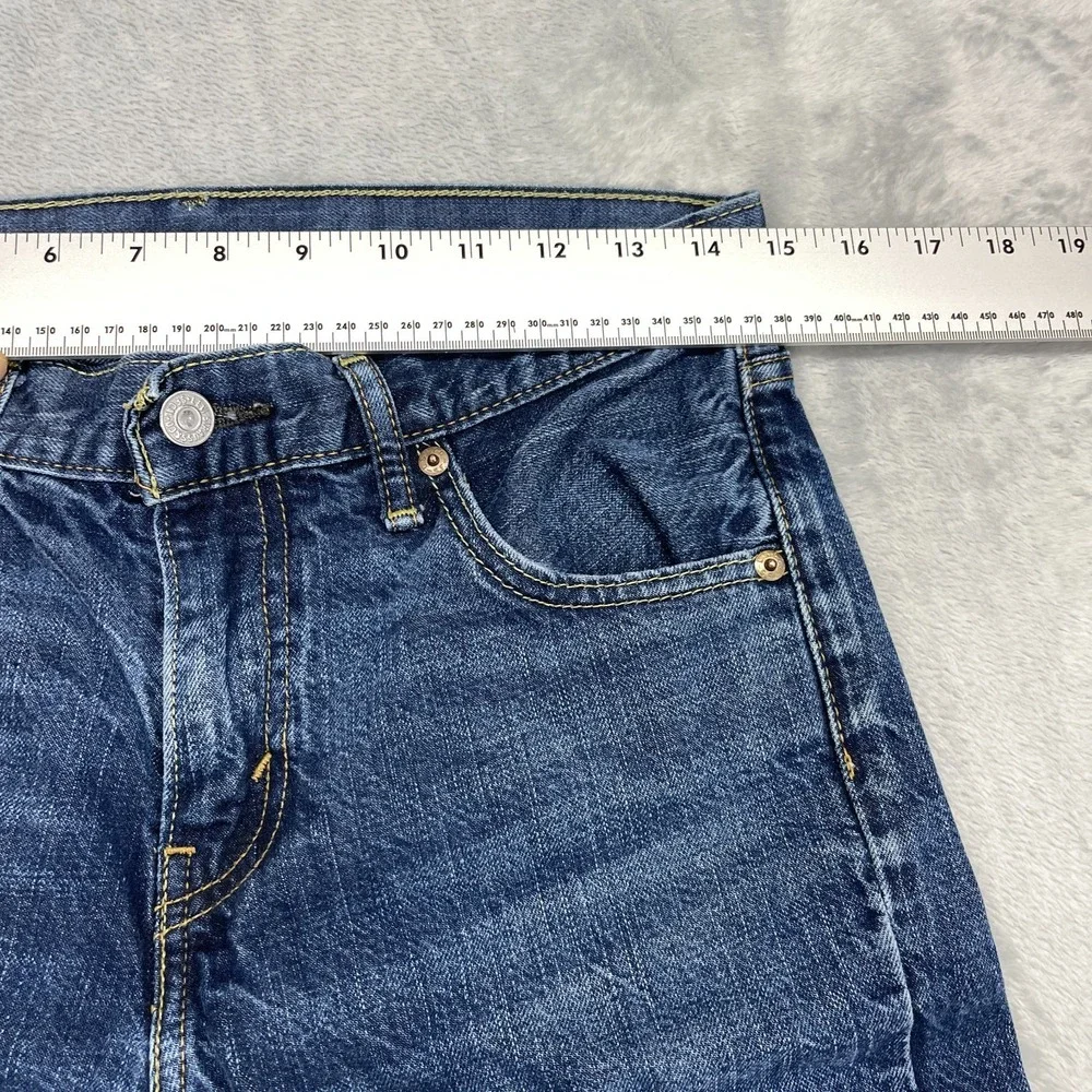 Levi's Jeans Mens 30x30 Blue Denim 527 Whiskered Faded Slim Bootcut Americana